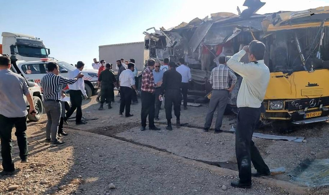 7کشته و مجروح در تصادف وحشتناک صبح سمنان + عکس