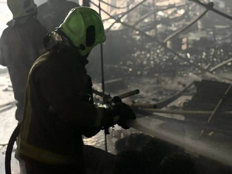 آتش سوزی سه کارگاه نجاری در یافت آباد