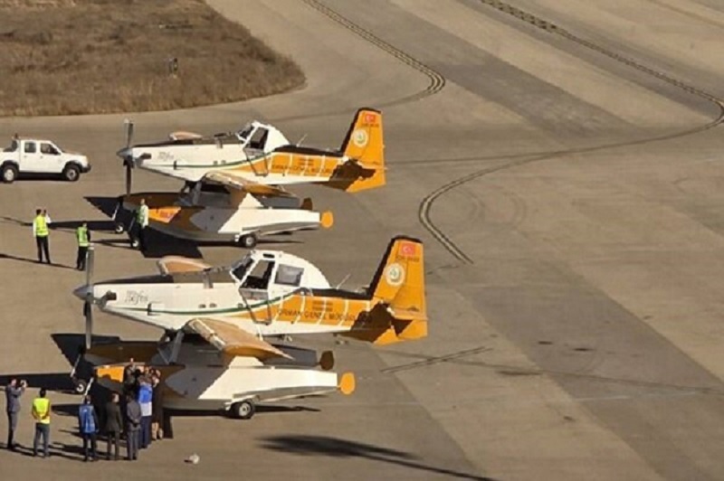 ورود هواپیماهای ترکیه به مازندران برای مهار آتش در جنگل‌های الیت چالوس