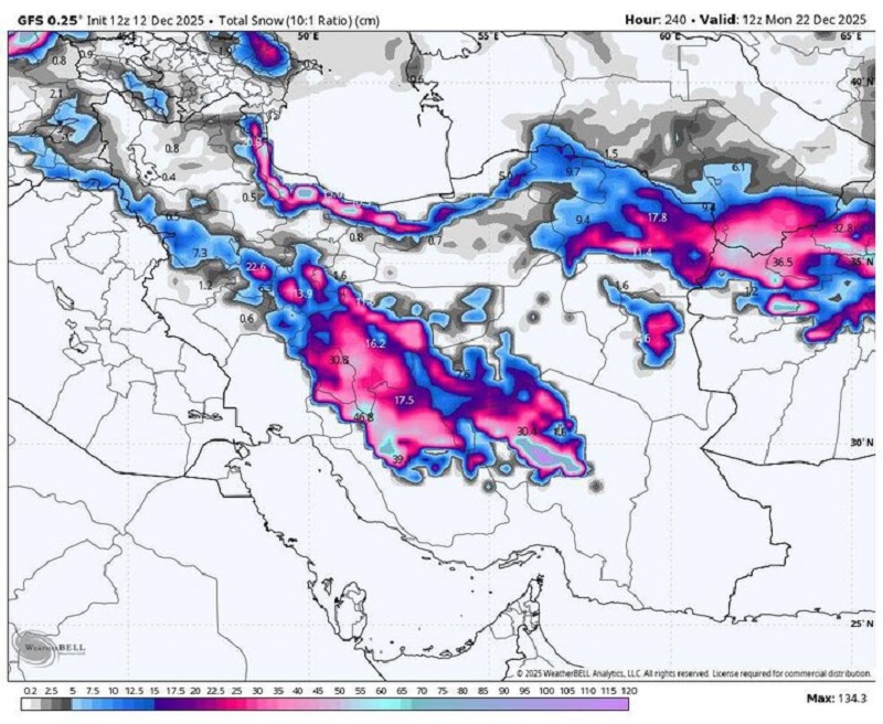 سامانه بارشی تازه از سه‌شنبه ؛ بارش‌ها در ۲۲ استان شدت می‌گیرد